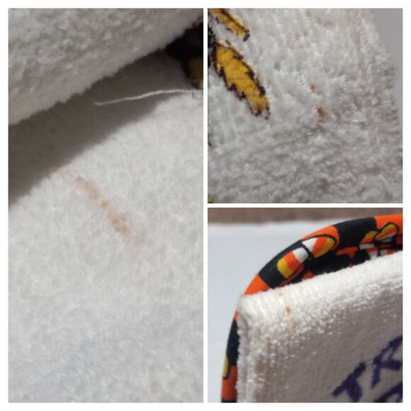 Vtg Cecil Saydah Halloween 3 Pc Kitchen Towel Set-Jack O Lantern-Pot Holder-NEW - Picture 8 of 8